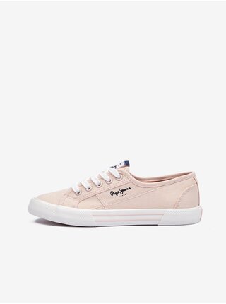 Svetloružové dámske tenisky Pepe Jeans Brady Basic