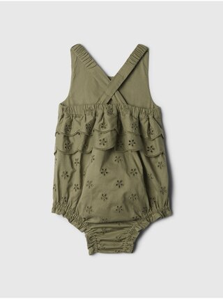 Zelené holčičí baby bavlněné body GAP