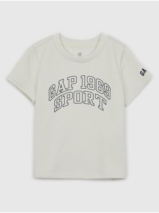 Krémové dětské tričko s logem GAP