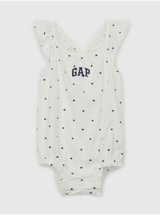 Bílé holčičí baby vzorované body GAP