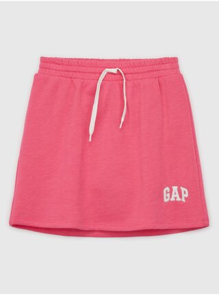 Růžová holčičí kraťasová sukně GAP