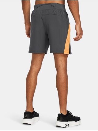 Šedé pánske športové kraťasy Under Armour UA Launch Pro 7''