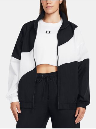 Bílo-černá dámská bunda Under Armour Legacy Crinkle