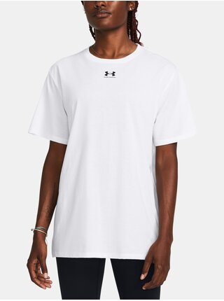 Biele dámske tričko Under Armour Campus Oversize SS