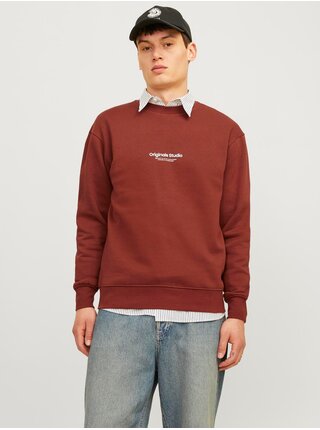Hnědá pánská mikina Jack & Jones JORVESTERBRO