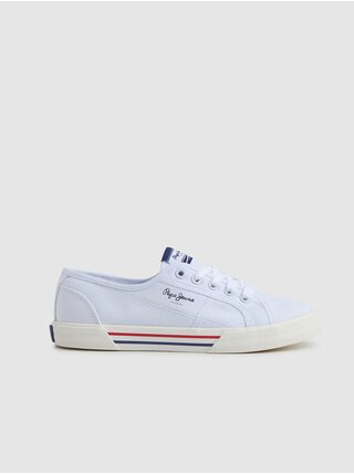 Biele dámske tenisky Pepe Jeans