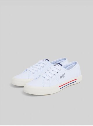 Biele dámske tenisky Pepe Jeans