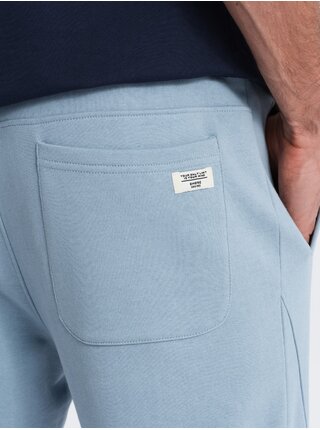Modré pánské tepláky jogger Ombre Clothing
