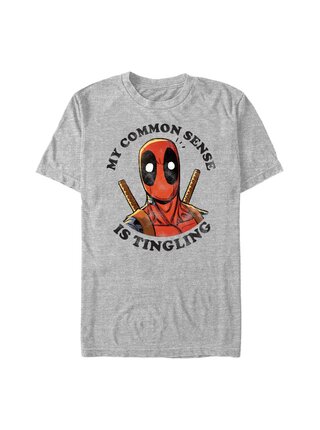 Melírované šedé pánské tričko Marvel Tingling