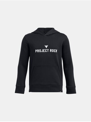 Černá klučičí mikina Under Armour Project Rock Rival Hoodie