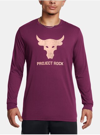 Fialové pánské tričko Under Armour UA Project Rock Brahma Bull