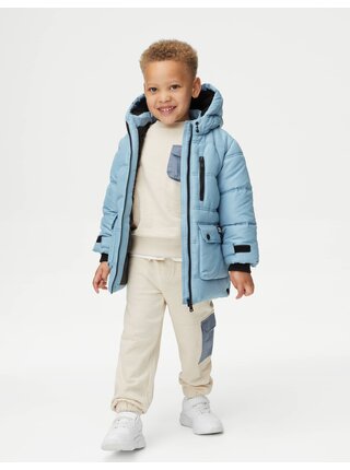 Zateplený kabát s kapucí a technologií Stormwear™ (2–8 let) Marks & Spencer