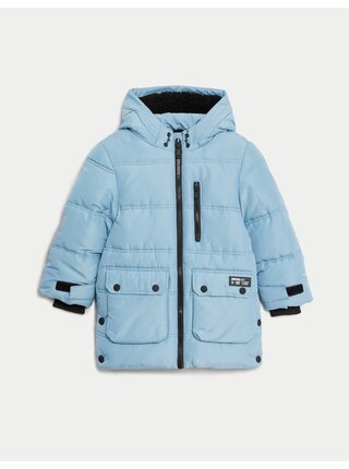 Zateplený kabát s kapucí a technologií Stormwear™ (2–8 let) Marks & Spencer