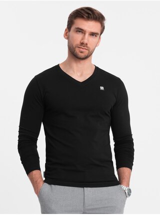 Pánský set s dlouhým rukávem V-NECK - mix 2-pack V3 Z87 Ombre Clothing