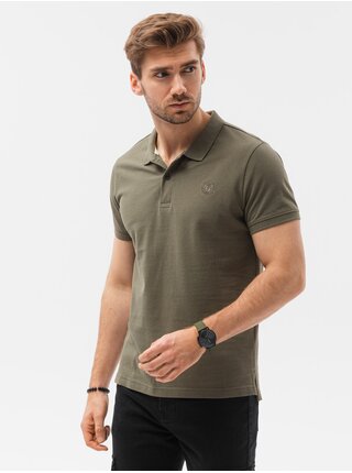 Pánská polokošile z pleteného pique úpletu Ombre Clothing
