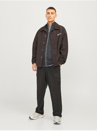 Šedý pánský svetr na zip Jack & Jones Lewis