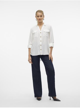 Biela dámska blúzka Vero Moda Bumpy