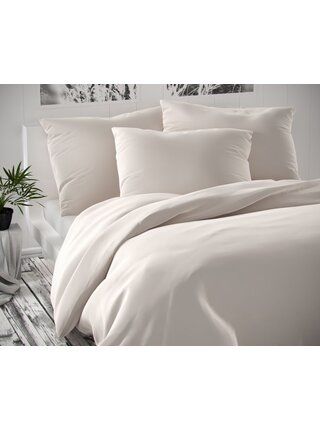 Saténové povlečení Luxury Collection 140x200, 70x90cm bílé Kvalitex