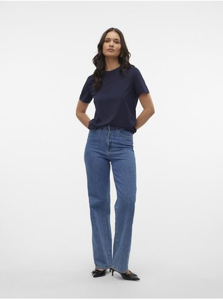 Tmavě modré dámské tričko Vero Moda Paulina