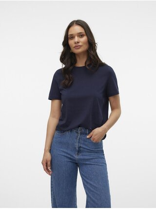 Tmavě modré dámské tričko Vero Moda Paulina