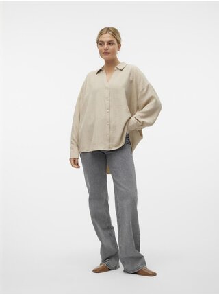 Béžová dámská košile Vero Moda Melaney