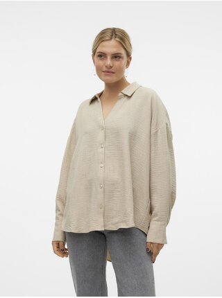 Béžová dámská košile Vero Moda Melaney