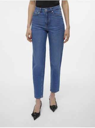 Modré dámské mom fit džíny Vero Moda Tessa