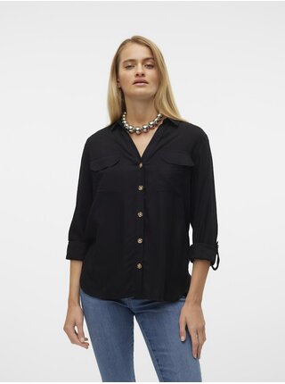 Černá dámská halenka Vero Moda Bumpy