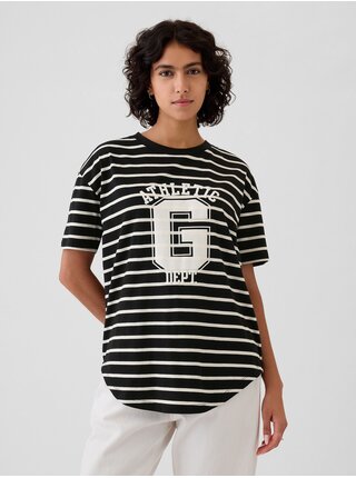 Oversize pruhované tričko Athletic