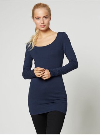 Tmavě modré dámské tričko Vero Moda Maxi
