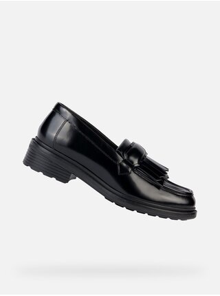 Černé dámské mokasíny Geox Walk pleasure