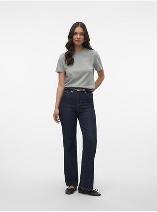 Světle šedé dámské tričko Vero Moda Paulina