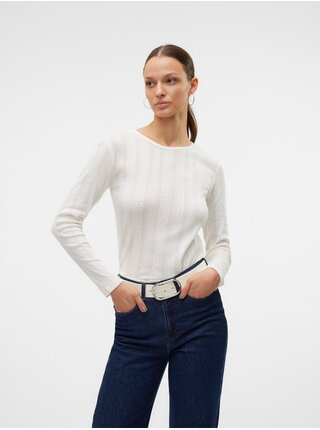 Biele dámske tričko Vero Moda Lisa