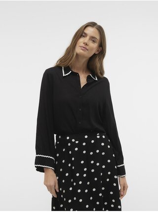 Černá dámská košile Vero Moda Bumpy