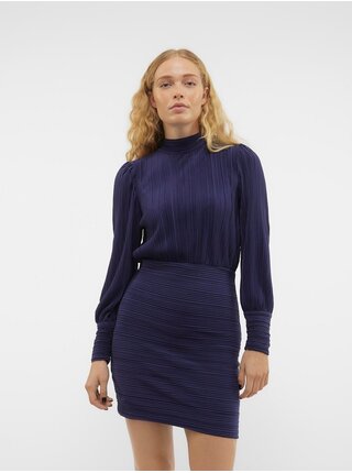 Modré dámské šaty VERO MODA Aurora 