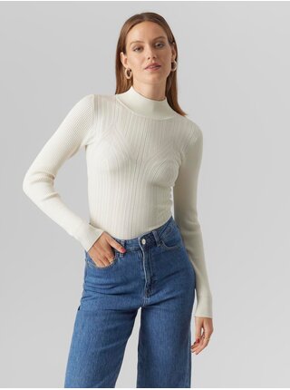 Krémový dámský svetr VERO MODA Sally 