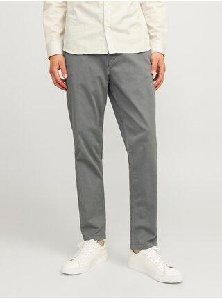 Šedé pánské chino kalhoty Jack & Jones Stace