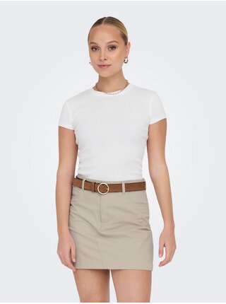 Bílé dámské basic tričko ONLY Elina