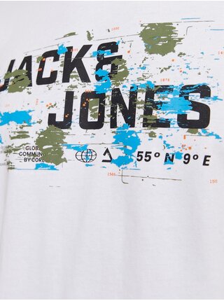 Biele pánske tričko Jack & Jones Outdoor