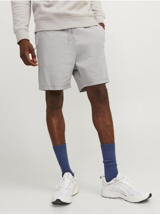 Svetlosivé pánske teplákové kraťasy Jack & Jones Gordon