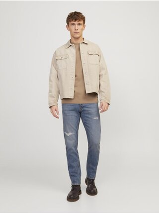 Modré pánské tapered fit džíny Jack & Jones Mike