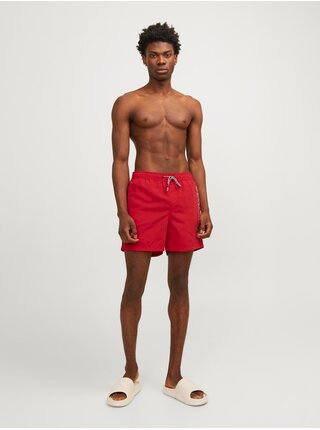 Červené pánské plavky Jack & Jones Fiji