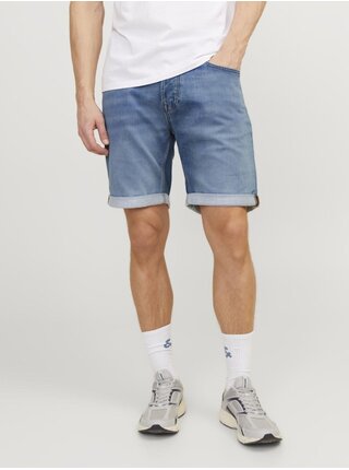 Modré pánske džínsové kraťasy Jack & Jones Rick