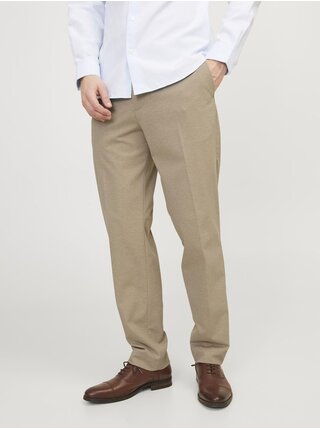 Béžové pánske nohavice Jack & Jones Jones
