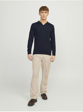 Tmavě modrý pánský svetr Jack & Jones Cigor