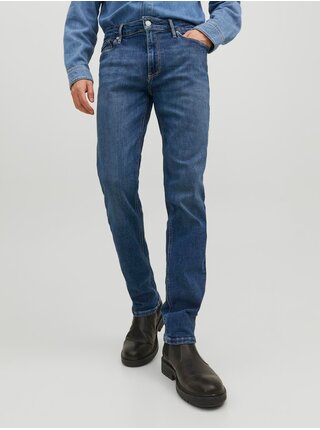 Tmavě modré pánské slim fit džíny Jack & Jones Clark