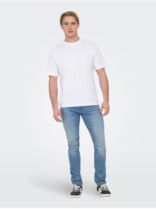 Světle modré pánské slim fit džíny ONLY & SONS Loom