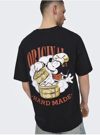  Čierne pánske tričko ONLY & SONS Disney