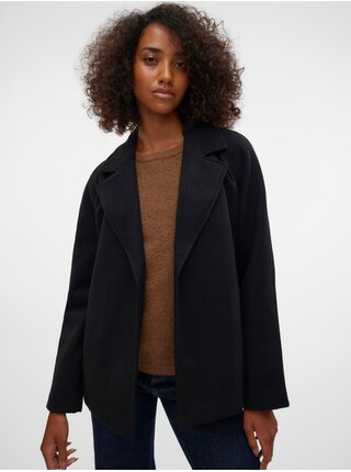 Černý dámský krátký kabát Vero Moda Fortuneaya