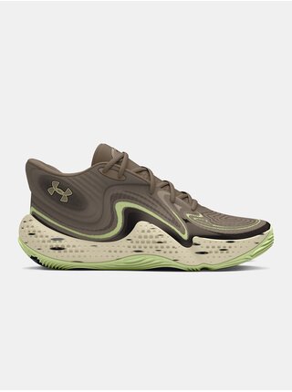 Unisexové boty Under Armour UA Spawn 6 Mid CAMO